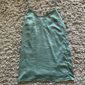 NEVER WORN! SAGE GREEN SLIP DRESS